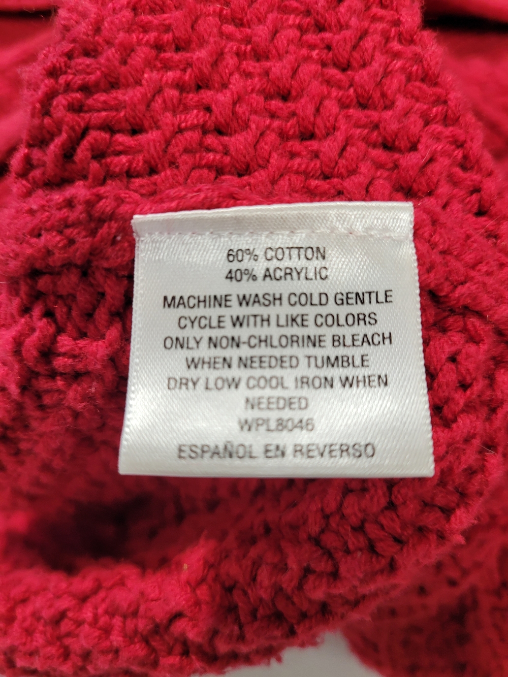 JM Collection Red Knit Toggle Teddy Jacket - Picture 4 of 4